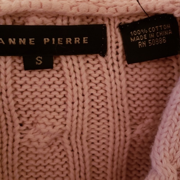 Jeanne Pierre dusty rose sweater - Picture 3 of 8
